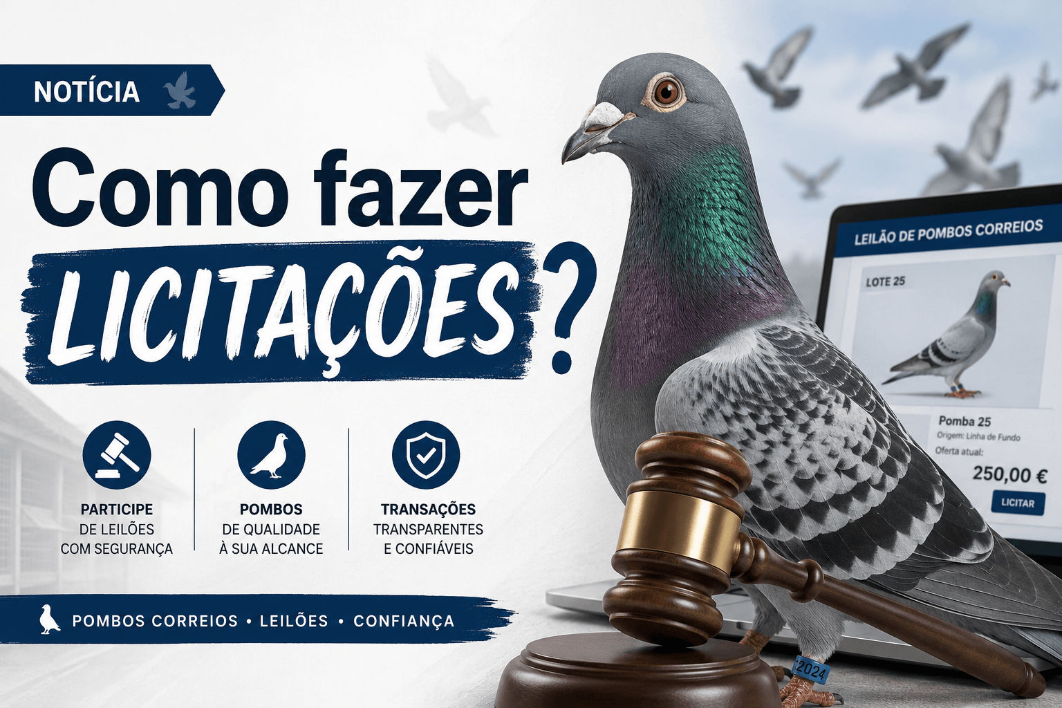 Como Fazer Licitacoes de Pombos?